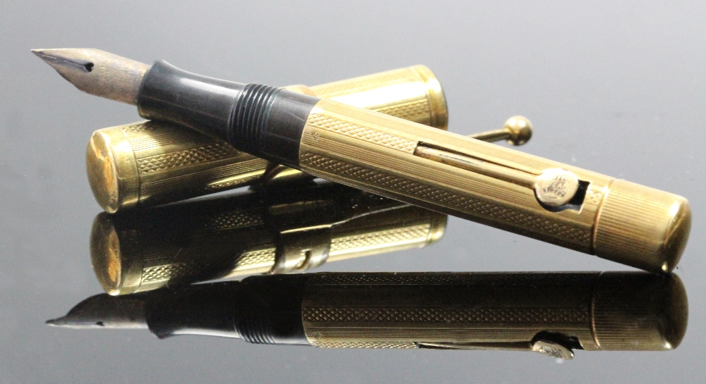 Waterman's Ideal, a French gold and gold