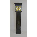 An ebonised longcase clock The movement by Samuel Cox, Worcester, late 17th/early 18th century,