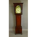 A mahogany, chequer strung and boxwood outlined longcase clock By Moncrieff, South Shields,