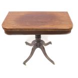 A George IV mahogany tea table,