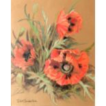 Juliet Chamberlain (British, 20th Century), Noon Time Poppies,