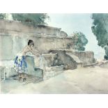 Sir William Russell Flint (Scottish, 1880-1969), A nude woman washing, signed in pencil,