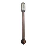 A Victorian rosewood stick barometer by Chadburn and Co.
