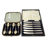 A set of six Victorian silver teaspoons,