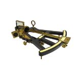 An ebony, ivory and brass mounted octant, early 19th century,