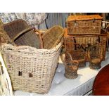 A quantity of 20th century wicker baskets (qty).