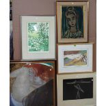 A group of assorted 20th century pictures and prints,