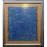 Helyne Jennings (20th century), Untitled, textile and mixed media, signed and dated '87,