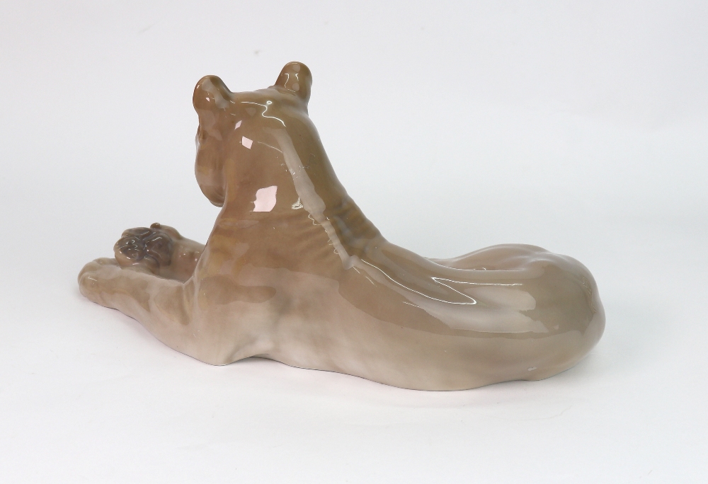 A Royal Copenhagen figure, Lioness Reclining, no. 804. - Image 2 of 3