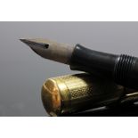 Waterman's Ideal, a French gold and gold-plated fountain pen,