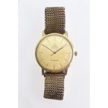 Omega, Seamaster De Ville automatic; a gentleman's Swiss 18ct gold bracelet watch, circa 1966/67,