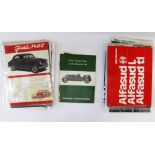 A quantity of promotional motoring material relating to classic Italian, French and German cars,