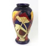 A William Moorcroft 'Toadstool' pattern baluster vase, 2005,