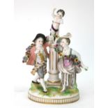 A Ludwigsburg porcelain figure group, late 19th century,