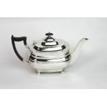 A George III style three-piece silver tea service, James Dixon & Sons, Sheffield 1932,