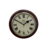 Dent: A Victorian mahogany and brass wall timepiece,