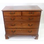 A mid 18th century mahogany chest,