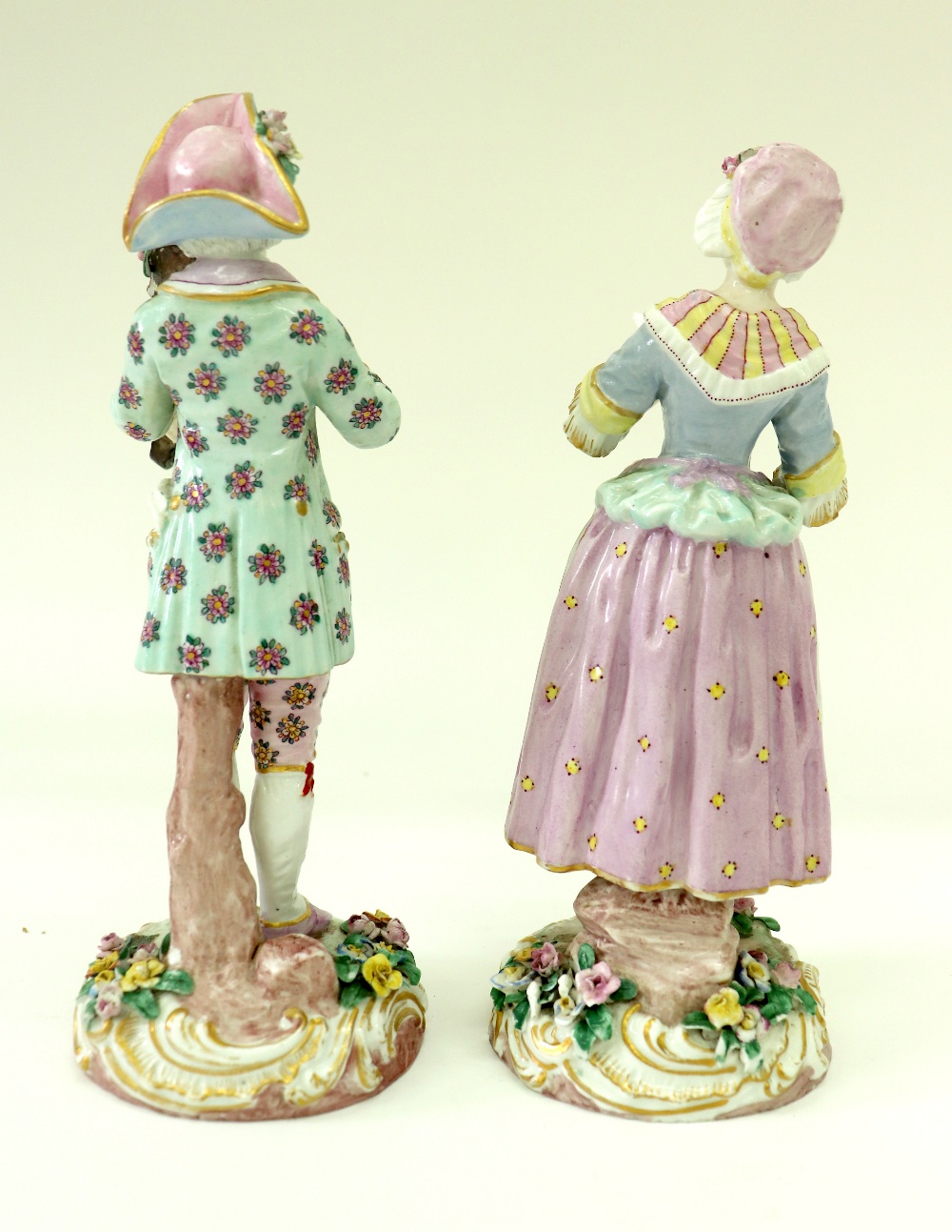 A Pair of Marcolini Meissen porcelain figures, late 18th / early 19th century, - Image 2 of 13