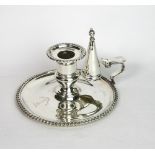 A George III style silver chamber candlestick, Hawkesworth Eyre Ltd.