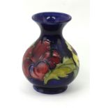 A William Moorcroft 'Hibiscus' pattern baluster vase,