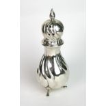 A Danish silver castor, Copenhagen 1910, in mid 18th century style,