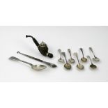 A set of five George III silver Old English pattern teaspoons, Peter, Ann & William Bateman,