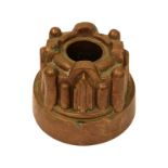 A 19th century copper circular tiered jelly mould,