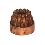 A Victorian copper circular tiered jelly mould, no.