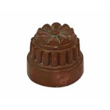 A 19th century copper circular tiered jelly mould, no.