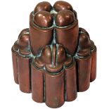 A Victorian copper jelly mould by Benham & Froud, no.