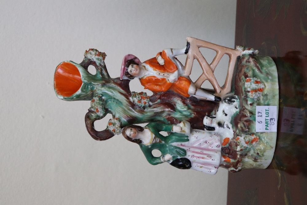 A collection of seven Staffordshire figu - Image 2 of 8