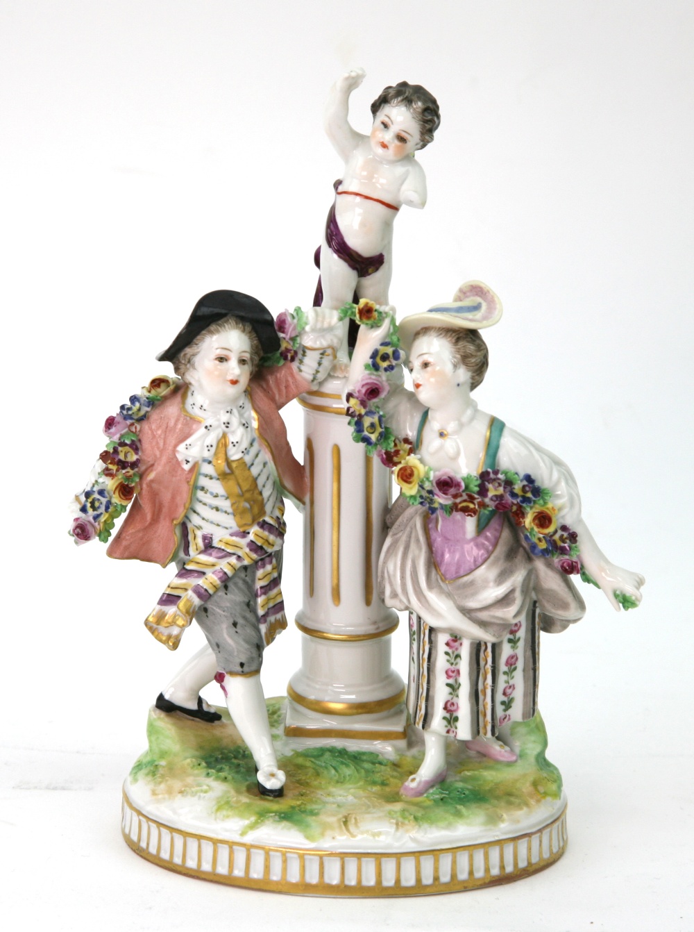 A Ludwigsburg porcelain figure group, la