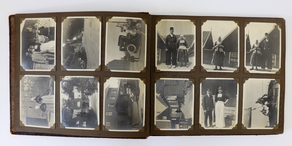 A vintage photograph album of motoring h