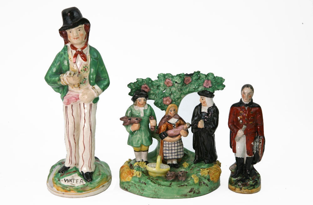 A Staffordshire figure, the Vicar and Mo