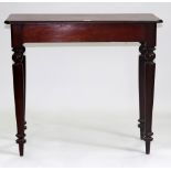 A Victorian mahogany hall table, circa 1