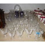 A group of mainly 20th century cut glasses.