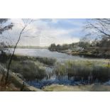 * Richard Everington (British, 20th century), three watercolours, Fresham Little Pond, Surrey,