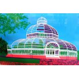 * Geoffrey Elliott (British, 1935 -), The Palm House, Sefton Park, Liverpool, lithograph, signed,