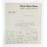 A signed and inscribed letter from Margot Fonteyn, dated December 11th, 1951.