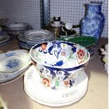 Ceramics, including mainly 19th century and later dinner and tea wares,
