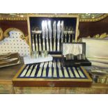 A quantity of silver plated wares. (qty).