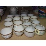 A group of Noritake and similar egg shell porcelain tea wares, (qty).