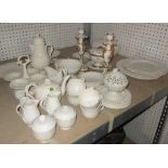 Ceramics comprising; Leeds creamware, (qty).