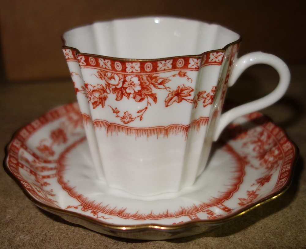 A quantity of Wedgwood pattern tea wares, circa 1900, (qty).