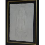 Bill Mack, a white resin bas-relief plaque, 'Brilliance', limited edition 41/195, framed,