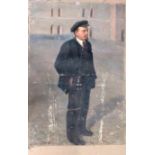 Russian School (early 20th century), Portrait of Vladimir Lenin, full length standing,