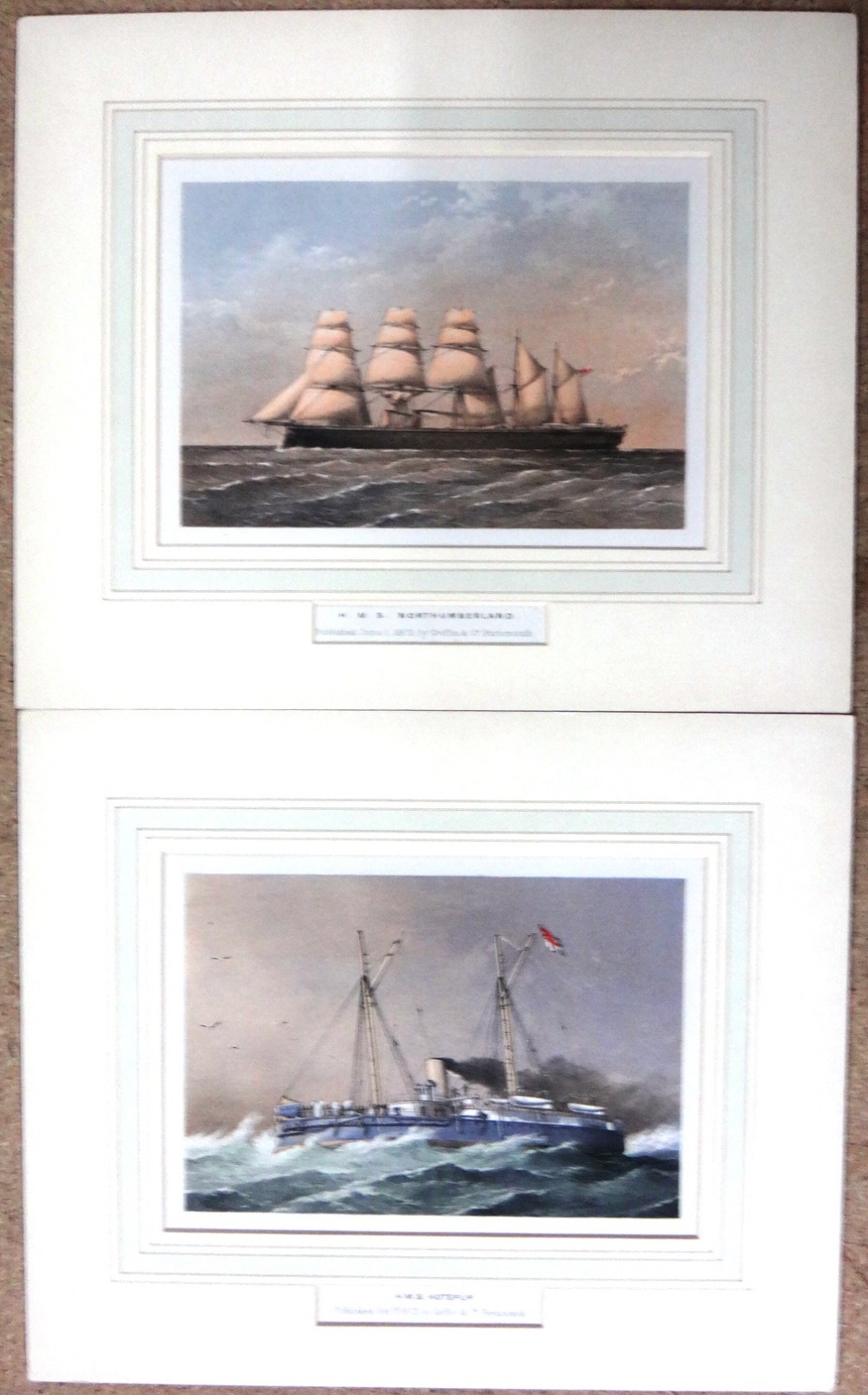 Thomas Goldsworth Dutton, H.M.S. Victory; H.M.S. Warrior; H.M.S. Bellerophon; H.M.S. Captain; H.M. - Image 3 of 7