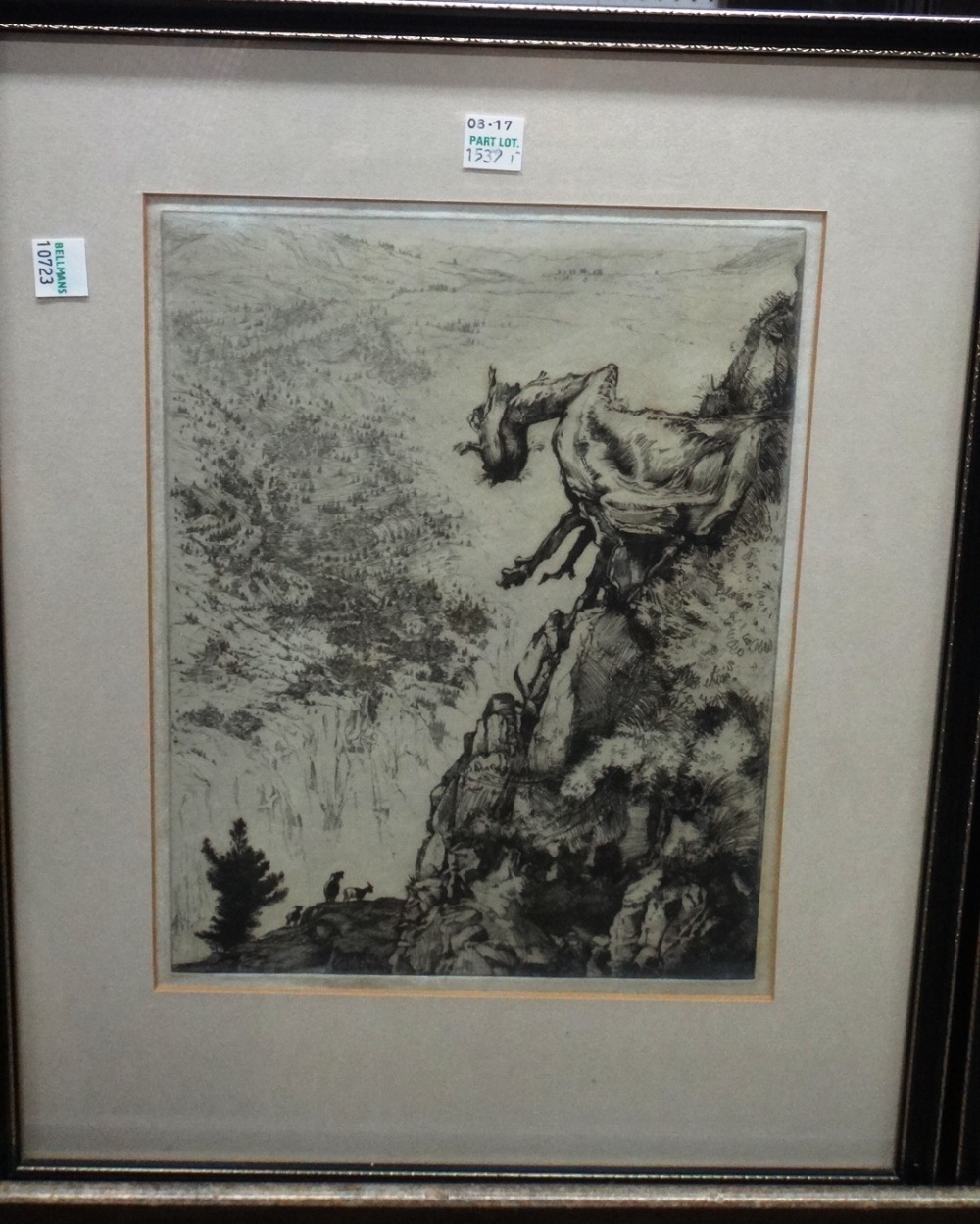 George Marples (1869-1939), A group of eight etchings, most signed, - Image 3 of 10