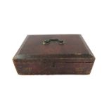 A parliamentary dispatch box, gilt W.R. cypher for William IV (1830-1836), 'E.