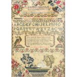 A Victorian alphabet sampler by 'Mary Ann Louisa Brown, November 18th 1845',